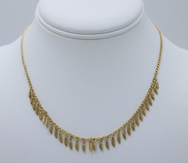 18 karat solid gold charm necklace