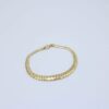 18k gold cobra mesh necklace and bracelet set18k gold cobra mesh necklace and bracelet set