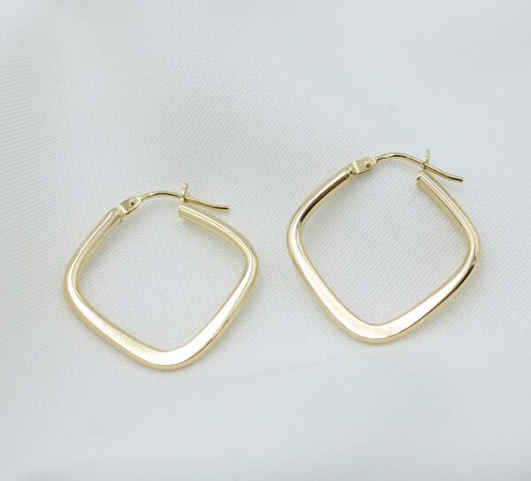 18k solid gold earrings hoops
