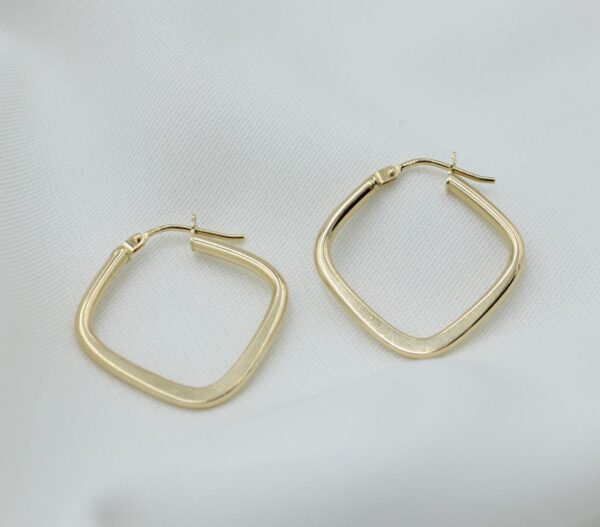 18k solid gold earrings hoops