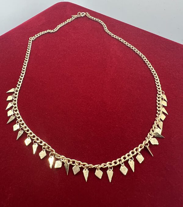 18k diamond charms necklace