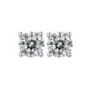 6mm-Moissanite-Sterling-Silver-Stud -Earrings-0