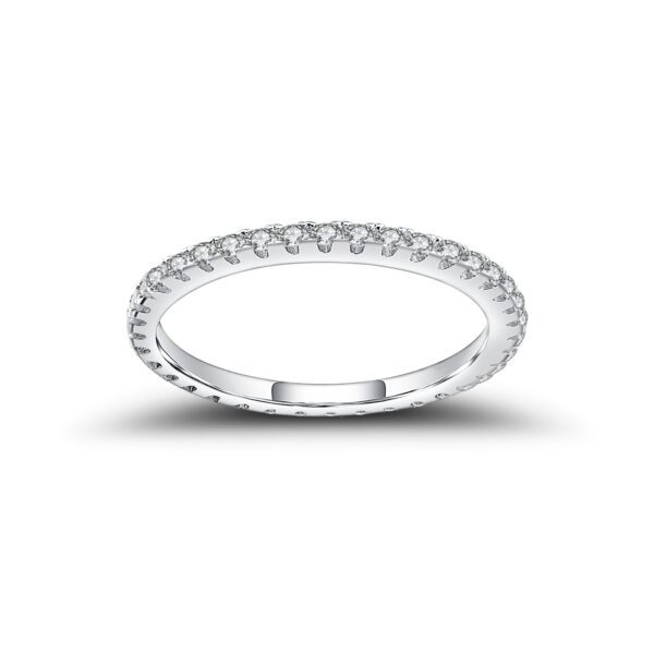 full eternity band moissanite