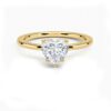 heart-shaped moissanite engagement ring