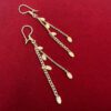 18k chain earrings