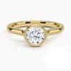Moissanite bezel ring