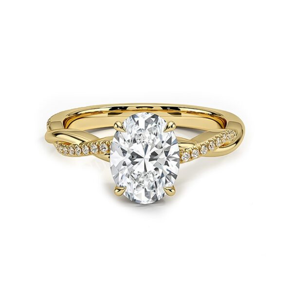 twisted vine engagement ring