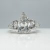 Trilogy Pear Lab Diamond Engagement Ring