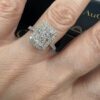 radiant cut lab diamond ring