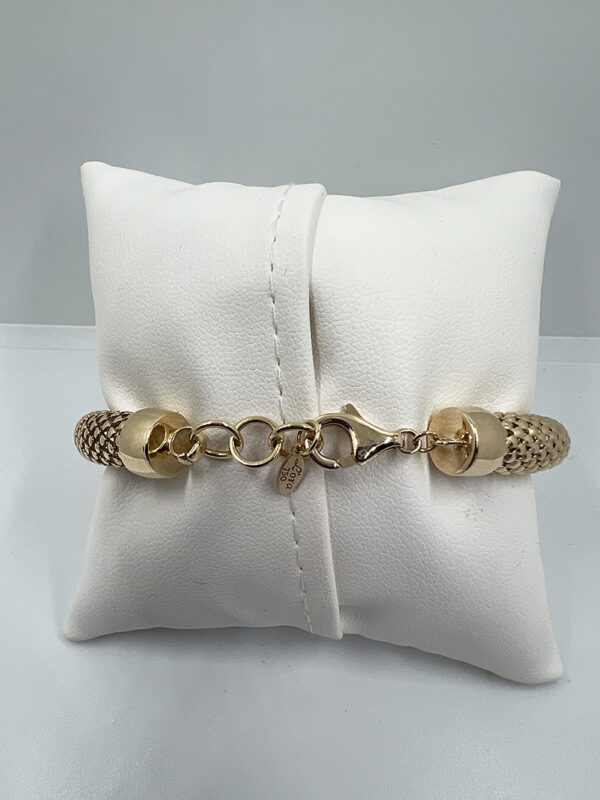 18k gold bracelet mesh design