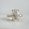 3 carat lab diamond oval ring
