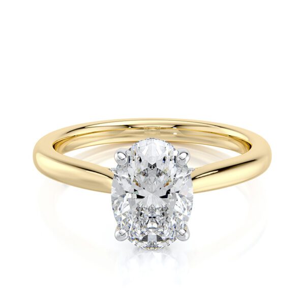 lab diamond cathedral ring