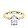 oval lab diamond engagement ring