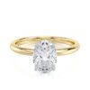 Oval lab diamond solitaire