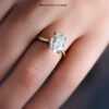 Oval lab diamond solitaire