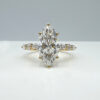 2 Carat Marquise Diamond Ring in 18K Yellow Gold