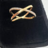 18 karat gold cross ring