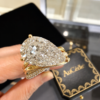 5 carat pear diamond ring
