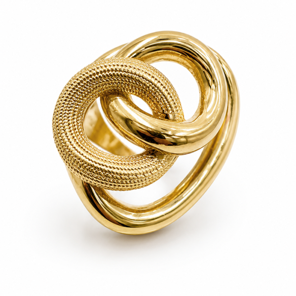 Infinity-Knot-18K-Gold-Statement-Ring