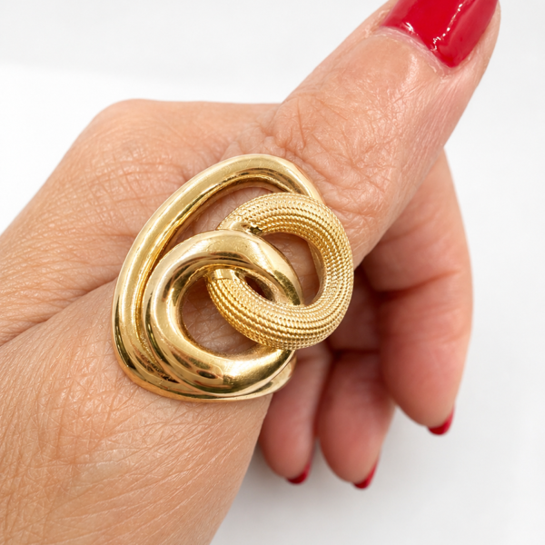 Infinity-Knot-18K-Gold-Statement-Ring