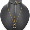 18k trinity bracelet and necklace