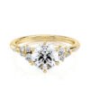 lab-diamond-Round-ring-with-side-stones