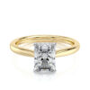 radiant cathedral lab diamond ring