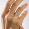 radiant cathedral lab diamond ring