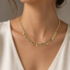 18 karat gold kite charms necklace