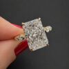 3 carat radiant diamond ring