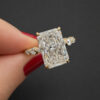 3 carat radiant diamond ring