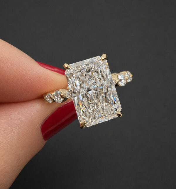3 carat radiant diamond ring