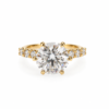 3 carat round diamond ring