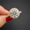 round-halo-engagement-ring-with-pavé-band-0