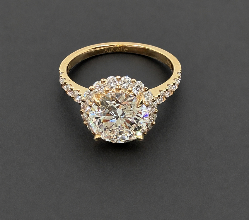 round-halo-engagement-ring-with-pavé-band-09