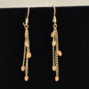 18K-Gold-Diamond-Cut-Chain-Drop-Earrings-0