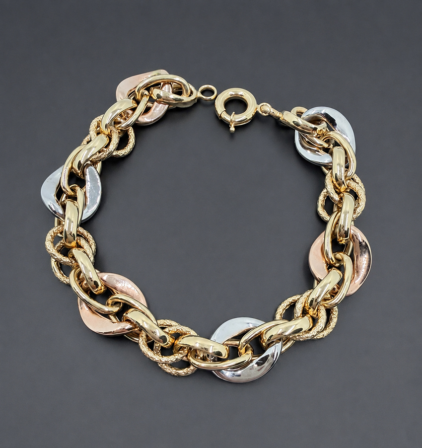 18K-gold-tricolor-links-bracelet-03