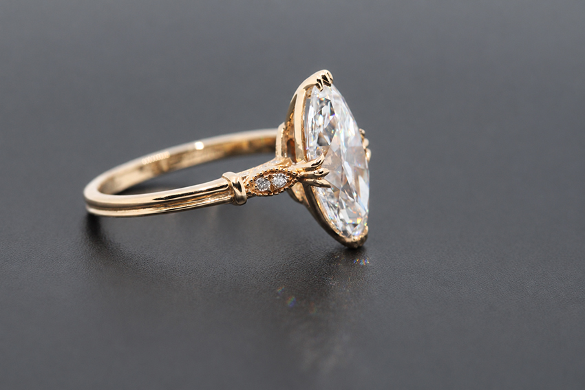 3ct-moval-lab-diamond-engagement-ring-0 moval engagement ring 3ct