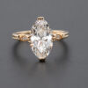 moval engagement ring 3ct
