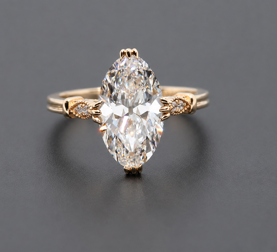 3ct-moval-lab-diamond-engagement-ring-00 moval engagement ring 3ct