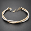 18K Two-Tone Twisted Himo Bangle