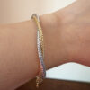 18K Two-Tone Twisted Himo Bangle