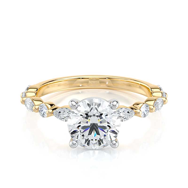 round-lab-diamond-marquise-engagement-ring-18k-gold-0 round-lab-diamond-marquise-engagement-ring-18k-gold
