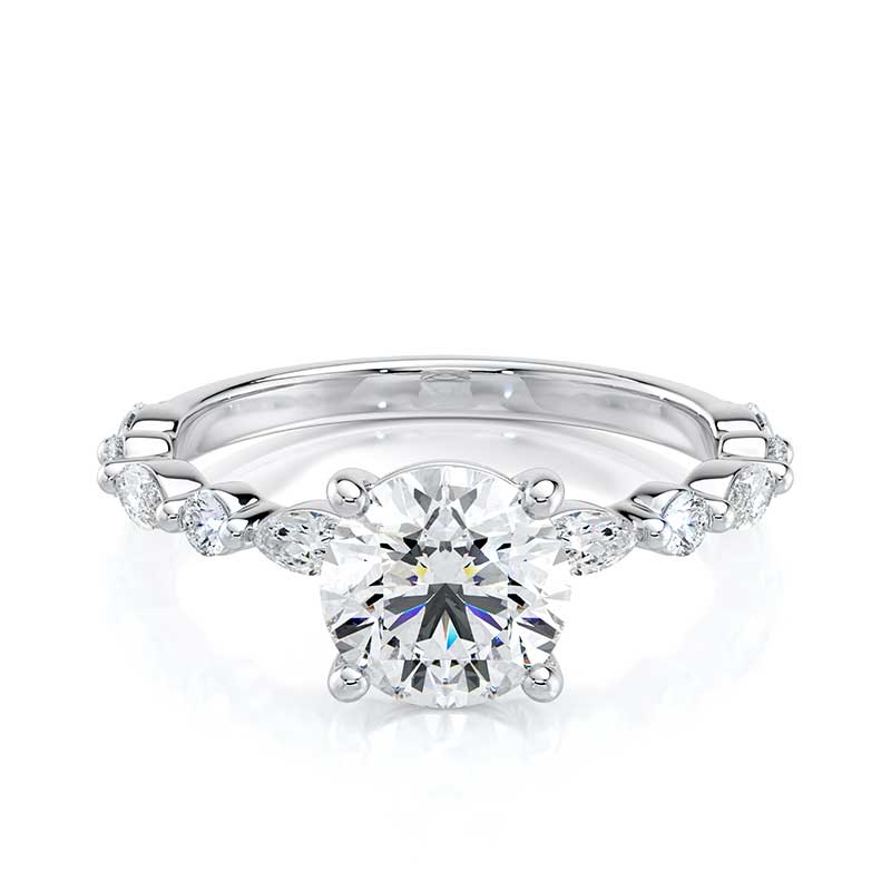 round-lab-diamond-marquise-engagement-ring-18k-white-gold-0 round-lab-diamond-marquise-engagement-ring-18k-white-gold